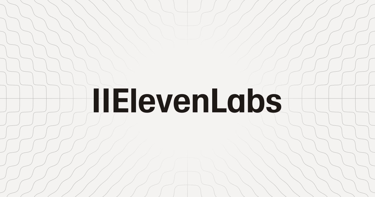 ElevenLabs (@elevenlabsio) / Posts / X